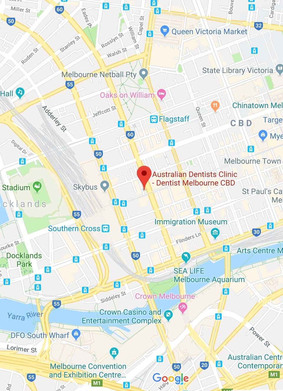 Australian Dentists Clinic Melbourne CBD location